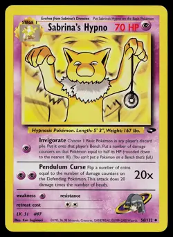 Pokemon Card - Sabrina's Hypno Gym Challenge 56/132 Uncommon - Image 1