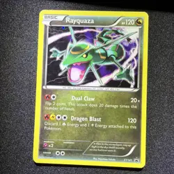 Pokemon TCG Rayquaza Black Star Holo Promo Card XY141 - MP - Image 1