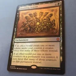 MTG Magic the Gathering Doubling Season Foundations Foil Card - Image 1