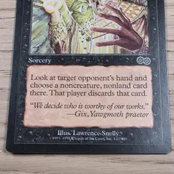 Magic The Gathering Duress Sorcery Urza’s Saga Common LP - Image 3