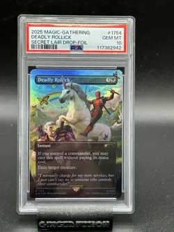 2025 Magic-Gathering #1754 Deadly Rollick Secret Lair Drop - Foil PSA 10 - Image 1