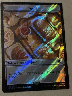 mtg surge foil token Smaug // Food, 0020/0022, Lord of the Rings - Image 2