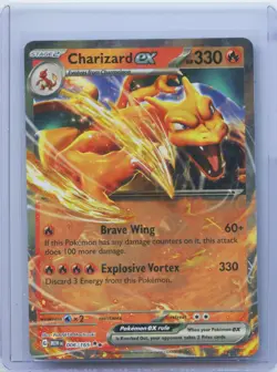 2023 POKEMON Card MEW EN 151 #006/165 CHARIZARD EX Holo NM - Image 1
