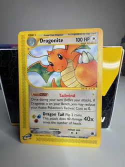 Pokemon Dragonite 43/165 Expedition Base Set Rare 100HP Vintage - Image 1