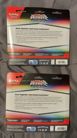 Pokemon TCG Lot Of (2) Prismatic Evolutions Tech Sticker Collection - Image 2