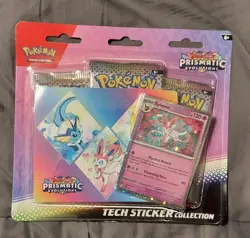 Pokemon TCG Lot Of (2) Prismatic Evolutions Tech Sticker Collection - Image 5