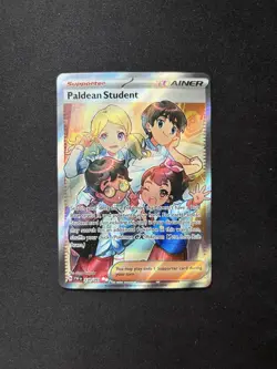 Pokemon TCG Scarlett & Violet Paldea Fates Paldean Student 230/091 Full Art - Image 1