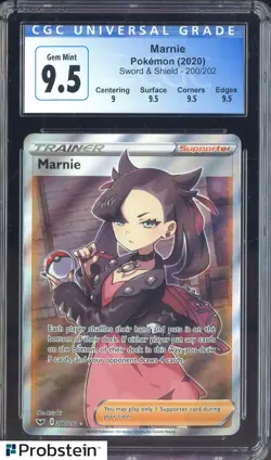 ​2020 Pokemon Sword & Shield #200/202 Marnie CGC 9.5 GEM MINT - Image 1