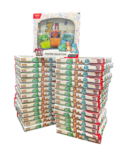 Lot of (31) Pokemon TCG 151 MEW EN Poster Collection Boxes SEALED - Image 1