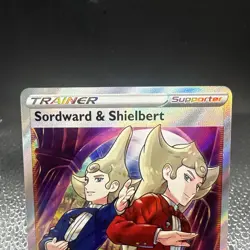 Sordward & Shielbert TG28/TG30 Full Art Trainer Silver Tempest Holo Pokemon TCG - Image 3
