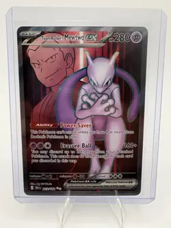 Pokemon TCG Team Rockets Mewtwo EX 213/182 Full Art Destined Rivals English - Image 2