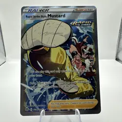🔥RAPID STRIKE STYLE MUSTARD TG27🔥Full Art Pokemon TCG Brilliant Stars - Image 1