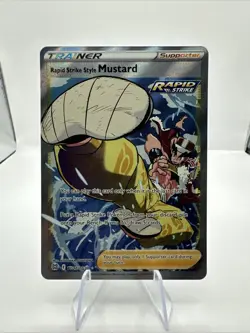 🔥RAPID STRIKE STYLE MUSTARD TG27🔥Full Art Pokemon TCG Brilliant Stars - Image 2