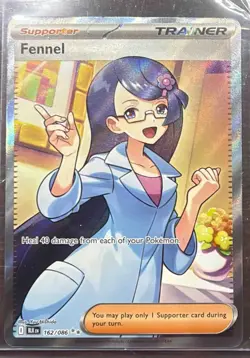2025 Pokemon Black Bolt Fennel #162/086 Ultra Rare - Image 1