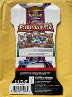 ❤ Pokemon Paldea Evolved Scarlet Violet Sealed Booster Pack Random Art SLEEVED - Image 2