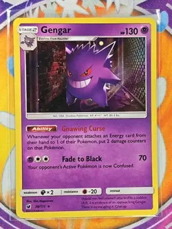 🔥Pokemon TCG Gengar 38/111 Crimson Invasion Reverse Holo Rare Mint Condition👍 - Image 5