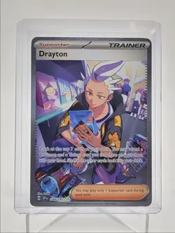 DRAYTON 2024 POKEMON SURGING SPARKS SPECIAL ILLUSTRATION RARE 244/191 Q5542 - Image 1