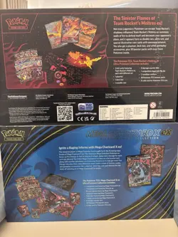 🔥 Pokemon Phantasmal Flames Mega Charizard & Team Rocket Moltres EX UPC Sealed - Image 3
