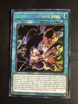 Deception of the Sinful Spoils mp25-en113 Prismatic-Secret Rare Yu-Gi-Oh! NM-M - Image 1