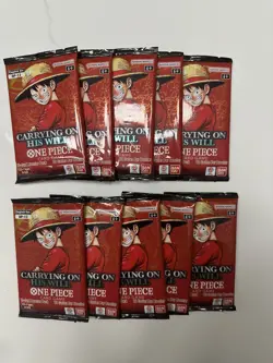 One Piece TCG: Carrying On His Will Booster Packs OP-13 English (LOT OF 10) - Image 1