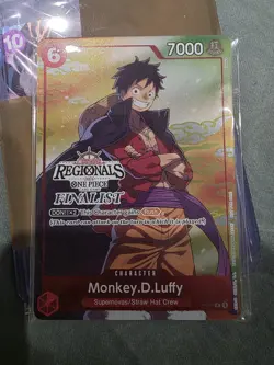 Monkey D Luffy 001 Offline Regional 2024 Vol. 1 Finalist One Piece Promo P-001 - Image 2