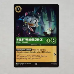 Webby Vanderquack 73/204 Disney Lorcana Whispers in the Well Regular Common NM - Image 1