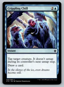Crippling Chill Magic The Gathering Kahns of Tarkir 2014 MTG Card FREE SHIPPING - Image 1