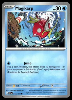 Magikarp 44/198 Pokemon Card Scarlet & Violet Common 30 HP Near Mint H37 - Image 1