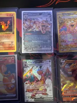 Pokemon TCG Charmanders and Charizard Lot of Cards 9 Total Cards. Near Mint - Image 2