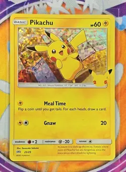 🔥2021 Pokemon TCG Pikachu McDonald's 25th Anniversary 25/25 Promo Holo Card📈👍 - Image 3
