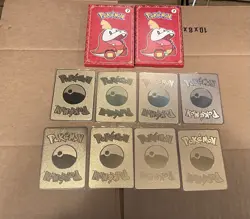 Pokemon gold metal collectors cards + 2023 McDonald’s Pokemon packs (unopened) - Image 2