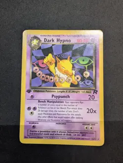 Dark Hypno 26/82 Rare 1st Edition Team Rocket Pokemon Card - Image 1
