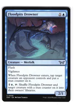 3x Floodpits Drowner U Duskmourn: House of Horror 59 NM MTG Magic - Image 1