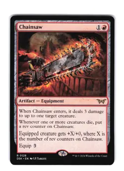 Chainsaw R Duskmourn: House of Horror 128 NM MTG Magic - Image 1
