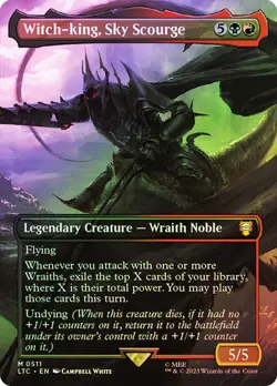 Magic The Gathering MTG WITCH-KING, SKY SCOURGE FOIL The Lord of the Rings NM - Image 1