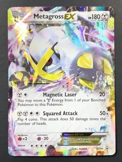 Pokemon: Metagross EX Shiny XY Black Star Promo Holofoil XY34 2014 || - Image 1