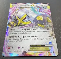 Pokemon: Metagross EX Shiny XY Black Star Promo Holofoil XY34 2014 || - Image 2