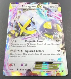 Pokemon: Metagross EX Shiny XY Black Star Promo Holofoil XY34 2014 || - Image 4