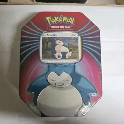 Pokemon Snorlax Mighty Mysterious Tin 2021 Factory Sealed Knock Out PKMN NEW - Image 1
