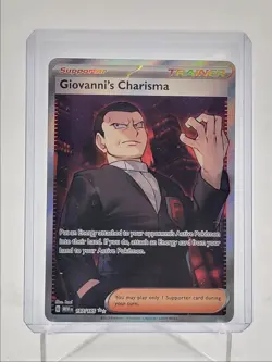 GIOVANNI'S CHARISMA 2023 POKEMON S & V 151 ULTRA RARE 197/165 Q5542 - Image 1