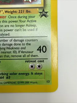 Venusaur 13 Black Star Promo Holo Rare Vintage Pokemon Card - Image 5