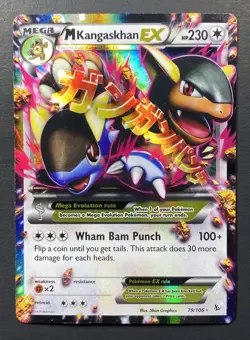 Pokemon: M Kangaskhan EX Ultra Rare Holofoil 79/106 Flashfire 2014 || - Image 1