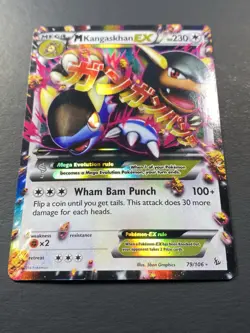 Pokemon: M Kangaskhan EX Ultra Rare Holofoil 79/106 Flashfire 2014 || - Image 2
