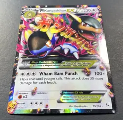 Pokemon: M Kangaskhan EX Ultra Rare Holofoil 79/106 Flashfire 2014 || - Image 3
