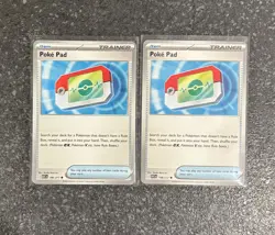 2x Poke Pad 198/217 Ascended Heroes Pokemon TCG NM - Image 1
