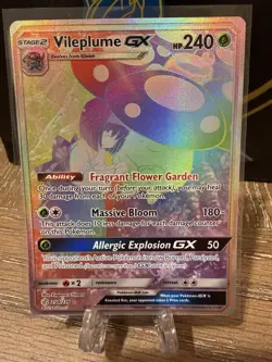 Pokemon TCG Vileplume GX Secret Rare 250/236 Near Mint - Image 1