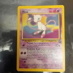 2000 Wizards of the Coast Black Star Promos Mew #8 - Image 1