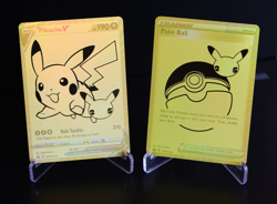 Pokemon Celebrations Pikachu V & PokeBall Gold Promos SWSH 145 & 146 NM - Image 2