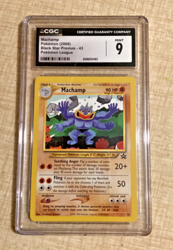 Pokemon Promo Machamp Black Star Promo CGC 9 #43 - Image 1