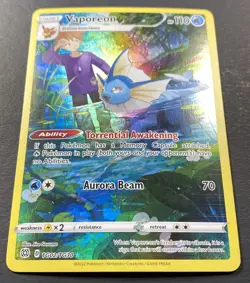 Pokemon Vaporeon Trainer Gallery Ultra Rare Full Art Holo TG02/TG30 Brilliant || - Image 2